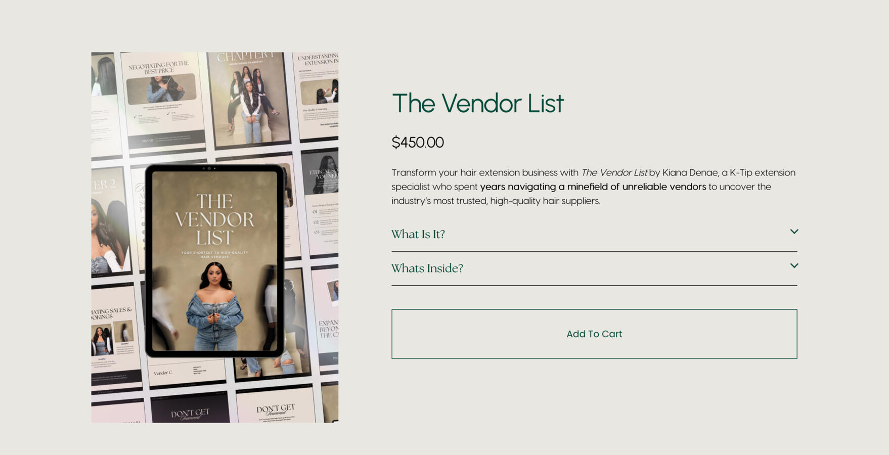 Kiana Denae Storefront